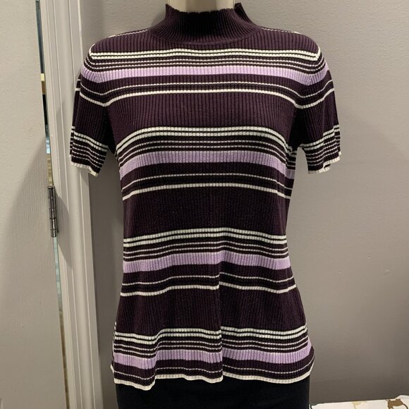 Sag Harbor Petite Short Sleeve Knit - Picture 1 of 5